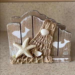 Beach themed Napkin holder/letter holder
